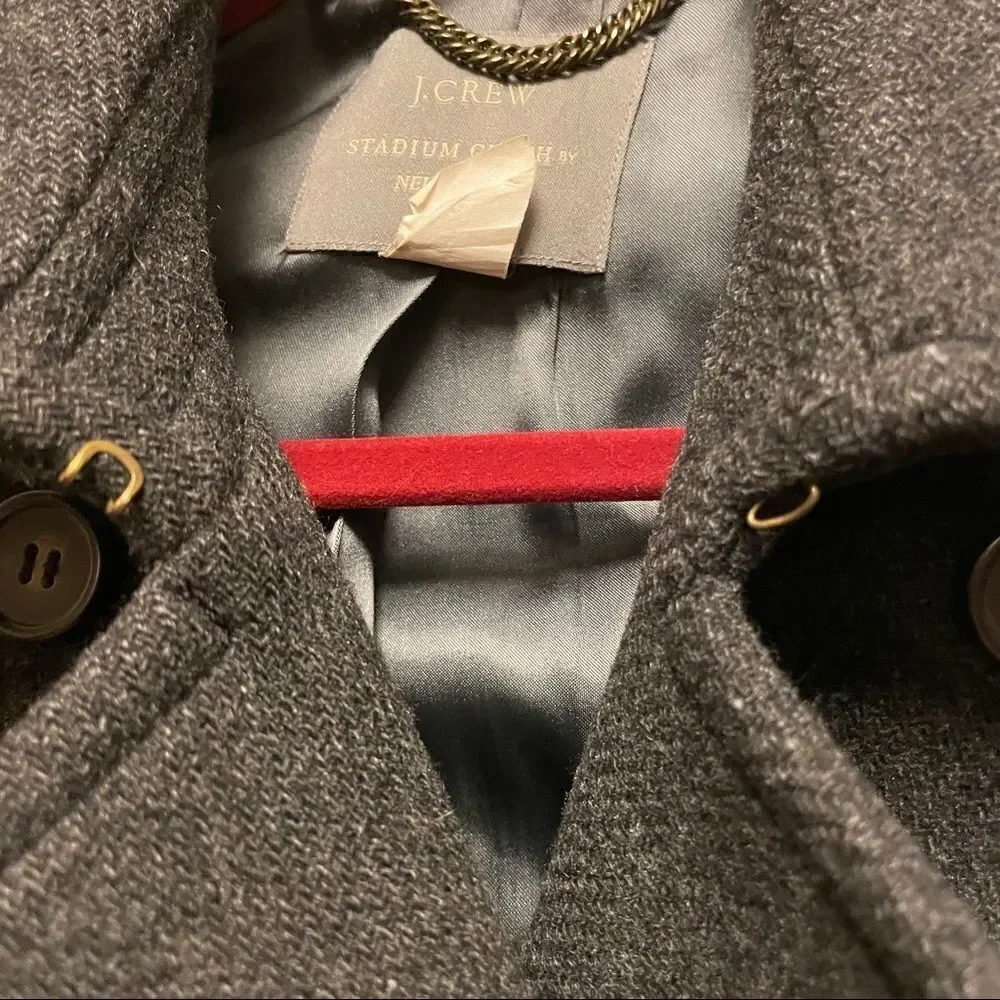 J. Crew Stadium Cloth Nello Gori Peacoat - Picture 5 of 6